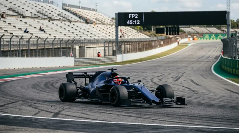 Monoplaza de Fórmula 1 completando una tanda larga durante una sesión de entrenamientos libres